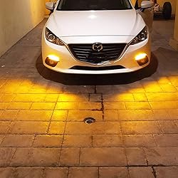 Alla Lighting T25 3156 3157 LED Bulbs, Amber Yellow