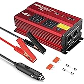 Inverter 1000W Car Power Inverters,12v DC to 110v AC Converter with Dual AC Outlets 3.0A USB and Type-C,12 Volt Inverter Car 