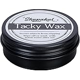 2.1oz Tacky Wax, Tacky Wax Adhesive Sticky Putty, Removable Exhibit Waxs | Reusable Repositionable Wax, Residue-Free Washable &amp; Safe Gentle Wax for Christmas Village Landscape Securing Small Items