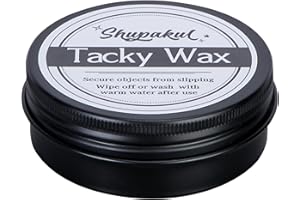 Shupakul 2.1oz Tacky Wax,Tacky Wax Adhesive Sticky Putty,Removable Exhibit Waxs for Christmas Village Landscape Securing Small Items