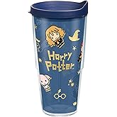 Tervis Harry Potter Charm Icons Made in USA Double Walled Insulated Tumbler Travel Cup Keeps Drinks Cold & Hot, 24oz, Classic