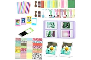 Leebotree Instant Camera Accessories Bundle Compatible with Instax Mini 12 Mini 11 Instant Film Camera Includes Album/Wall Ha