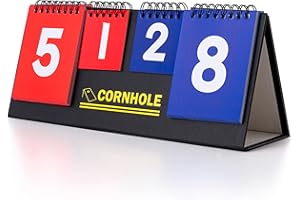 Yeeloon Flip Scoreboard Score Keeper Portable Tabletop Score Board Flipper for Cornhole Baseball Tennis Pickleball Volleyball Ping Pong Football Soccer Indoor and Outdoor Sports Match