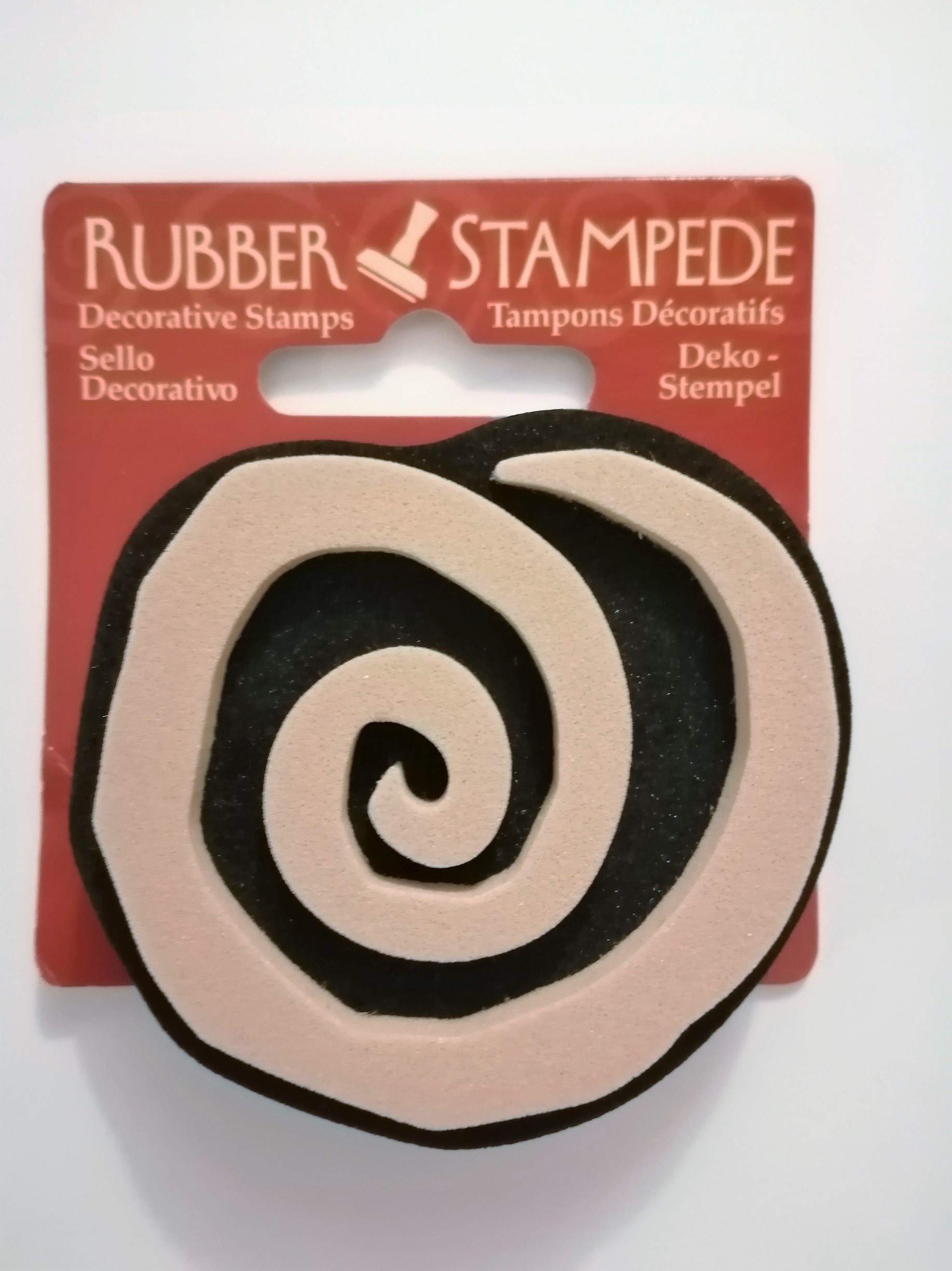 Swirl Decorative Rubber Stamp for Crafts
