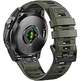 NotoCity Sport Band Compatible with Fenix 6X Pro Band,26mm QuickFit Silicone Watch Band for Fenix 7X/7X Pro Sapphire Solar/6X/5X/5X Plus/Fenix 8 51mm/Fenix 3/Tactix//Descent MK2i/Quatix/Enduro