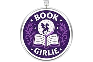 MEIYSTICK Book Girlie Dragon Dust Plug Charm, Bookish Kindle Charm, Acrylic Dust Plug Charm Type C or Lightning, Kindle Acces