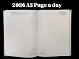 Arth 2026 A5 Diary Day a Page Black Hardback view 2