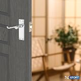 XFORT Chrome Elegance Range 6" Victorian Lever Latch Handles Pair view 4