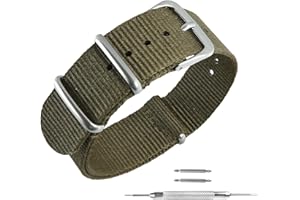 uEmoh Nylon Watch Straps, Quick Release Nylon Watch Bands for Men Women, Watch Band of Multiple Colors & Width(16mm,18mm, 20mm, 22mm)