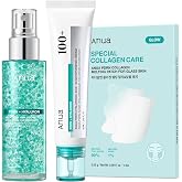 Anua PDRN Collagen Glass Skin Trio | PDRN Salmon DNA Serum Spray, Collagen Patch Facial Fine Line &amp; Cream, Glow Routine, Face Mist &amp; Patch, Korean Skincare Set
