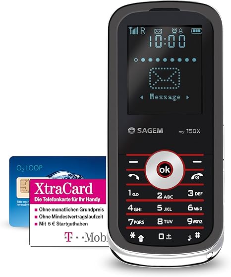 Sagem My 150x Prepaid Handy 5 Eur Startguthaben Amazon De Elektronik