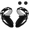 (1 Pair) Orzero Silicone Controller Cover Compatible for Quest 2, Anti-Throw Soft Protective VR Gaming Headset Handle - Black