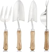 Kingswood Green 4-Piece Garden Tool Set - Ash Handles, Stainless Steel view 6