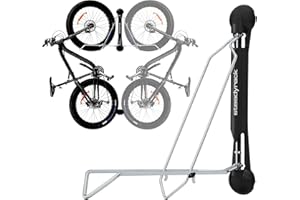 Steadyrack Bike Rack for Fat Bikes - The Original Wall Mounted Vertical Bike Storage - Fits Fat Tires - Space Saving Pivot Design - Heavy-Duty Steel Rack for Indoor Garage, Apartment or Home Use