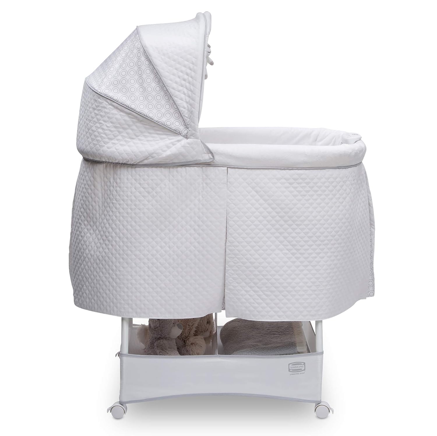simmons kids silent auto gliding deluxe bassinet