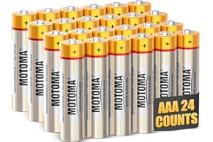 MOTOMA AAA Batteries 24 Pack 1.5V 720mAh Alkaline AAA Battery Long Lasting Power Triple AAA Batteries AAA Size for Household Electronic Devices (Non-Chargeable)