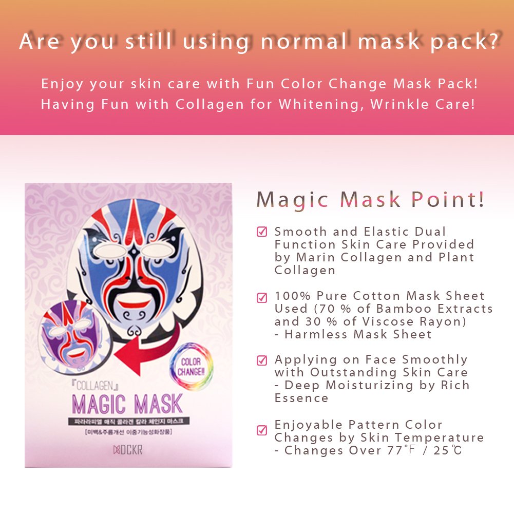 Buy Exclusive Color Change Collagen Facial Mask Sheet By Skin