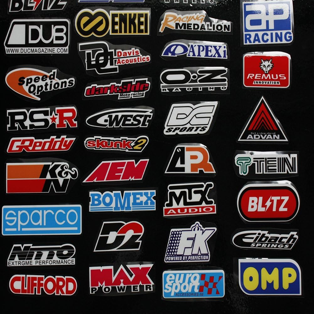 Amazon Co Jp 大量レーシングpvc防水ステッカー工具箱 Usdm車シールセット厳選オートバイデカールアメ車世田谷ベース風ハコスカヘラフラ 並行輸入品 44枚セット 家電 カメラ