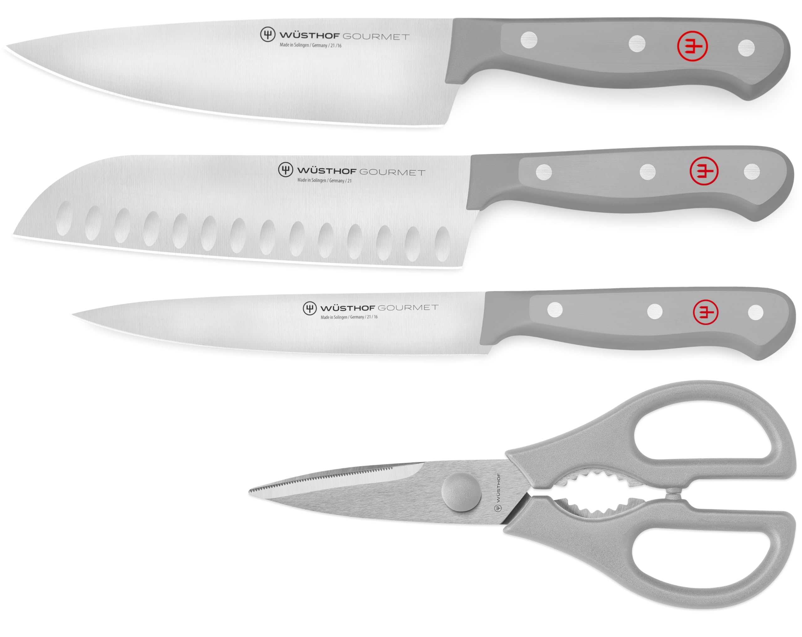 WÜSTHOF Gourmet Grey 4-Pc Chef's Essentials Set