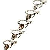 iKingsky Men's Big Pouch Leopard Thong Sexy T-back Underwear Low Rise Under Panties for Men