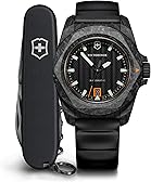 Victorinox I.N.O.X. Automatic Black Dial Black Rubber Strap Watch Set 41mm - 242023.1