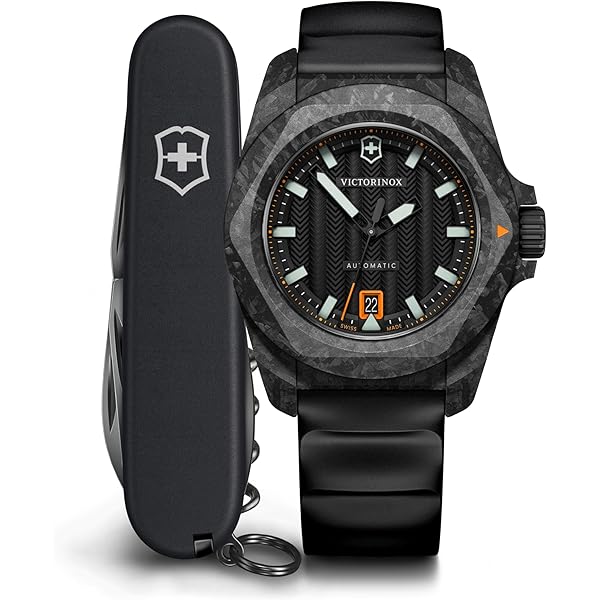 Amazon.com: Victorinox I.N.O.X. Automatic Blue Dial Blue Rubber