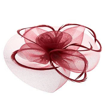 Fascinator Hat Feather Beautiful Rare High Fashion Beautiful Blush