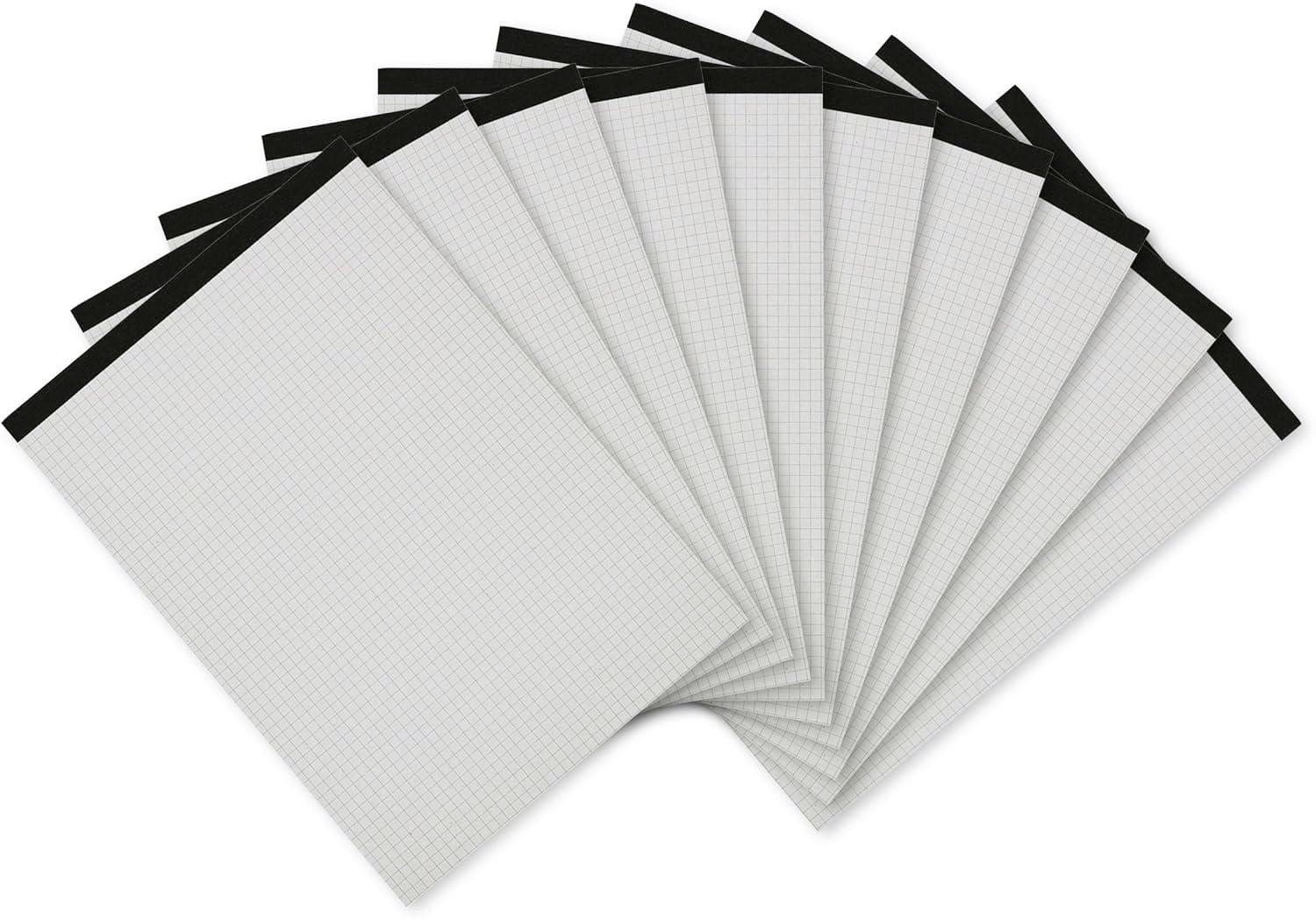 Landre 100050283 DIN A4 Notepad Without Cover Sheet, 50 Perforated Pages of Squared 60 GSM Recycled Paper [Pack of 10] Notepad "Recycling" Without Cover, DIN A4, 50 Pages, Chequered