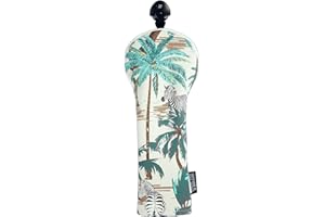 SHABIER Palm Hawaii Safari Jungle, Zebra Golf Head Cover for Hybird Club