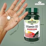Natures Aid Vitamin D3 4000IU Super Strength 60 Tablets Veggie view 3
