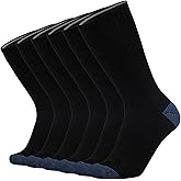 KMM Men Cotton Full Thick Cushion Crew Socks Moisture Control Heavy Duty Work Boot Warm Thermal Wicking Sweat Anti Blisters