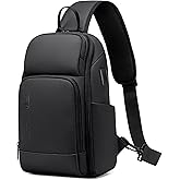 FENRUIEN Crossbody Sling Bag for Men, Water Resistant One Shoulder Backpack, Side Bag for Travel