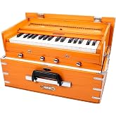 BINA 23B Deluxe, Harmonium, 2 1/2 Octaves, 32 Keys, Small, Portable, Compact, Special Reeds, Safri, Natural Color, Bag, Kirtan, Musical Instrument Indian (PDI- DAA)