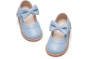 Kiderence Toddler Girls Mary Jane Dress Shoes Little Girls School Oxford Flats