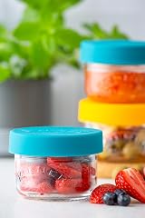 Kilner Snack and Store Pots Set of 2 Glass Jars 125 ml Leak-Proof Lids view 6