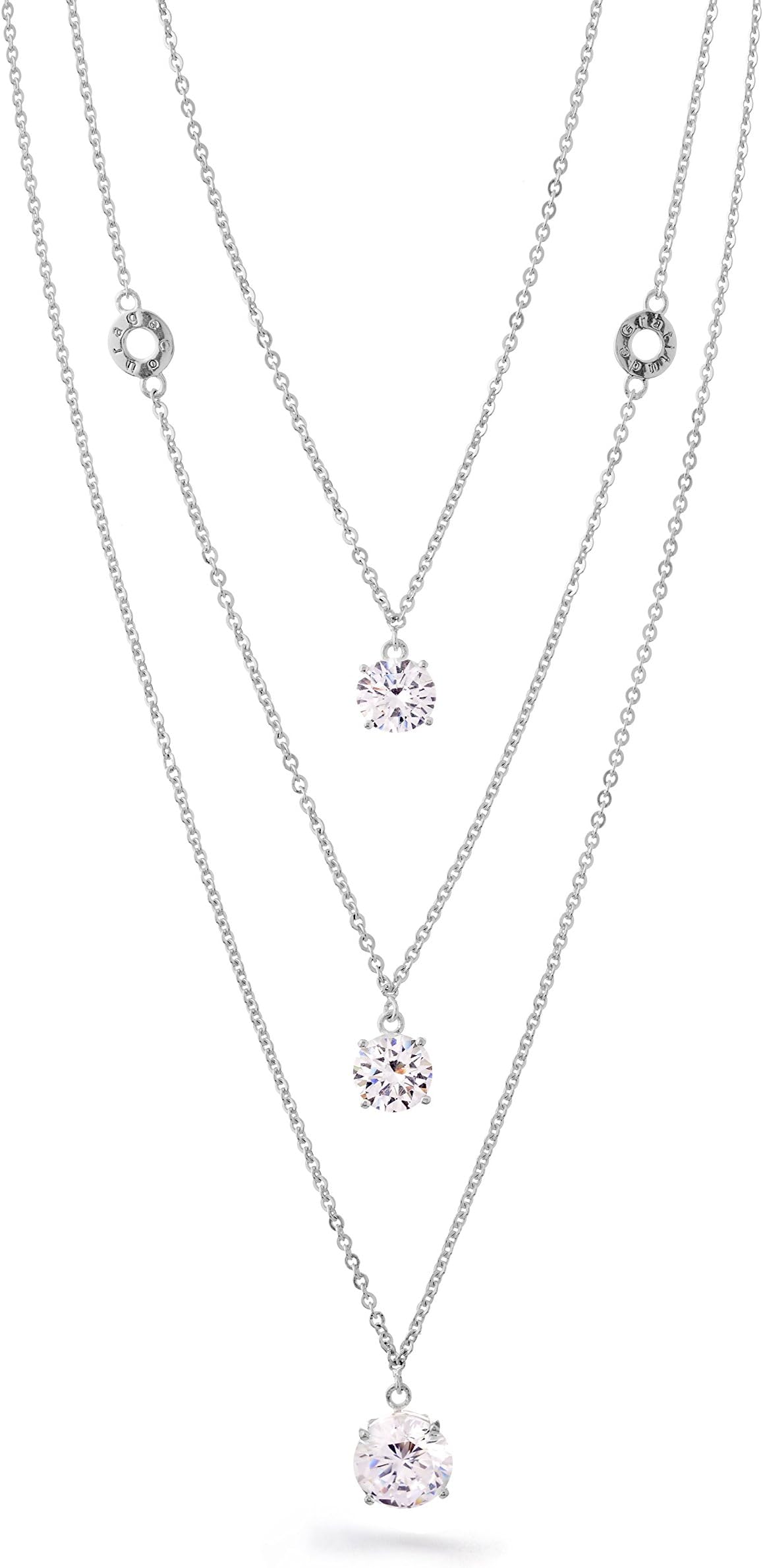 Synergy Jewellery Triple Layer Necklace - 925 Sterling Silver