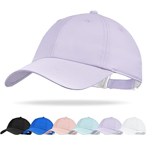 Sukeen Kids Sports Baseball Cap for Boys Girls Lightweight UPF 50+ Water Resistant Youth Plain Hat for Running, Tennis, Golf