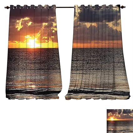 Amazon Com Blackout Living Room Bedroom Window Curtains Sunset