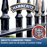 Hammerite 5092961 Metal Paint Red Hammered 250ml Direct to Rust view 2