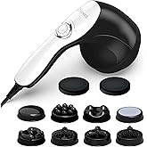 BDLENTIL Cellulite Massager Handheld, Body Sculpting Machine, Massage Lymphatic Stomach Abdomen Arm Belly Fat with 8 Massage Heads;Suitable in Gym Office Home Travel, Ideal Gifts for Women Man