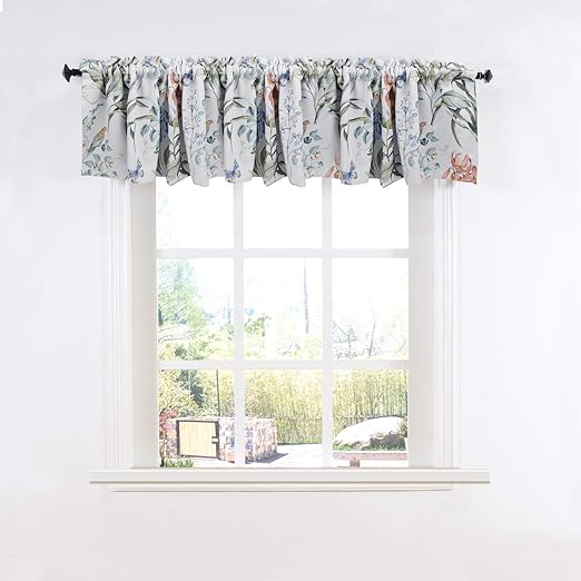 Amazon Com Cosics Window Valance Curtains 52 By 18 Inch Long Rod