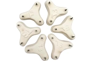 NATIONAL ARTCRAFT Ceramic Tripod 3-Point Ceramic Tripod Kiln Stilt - with Points 1-1/8 Inch Apart for Kiln Firing of Ceramics and Pottery - (Pkg/6) - Maximum Firing Temperature 2025 Degrees - Cone 03