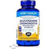 Berkley Jensen Glucosamine Chondroitin Triple Strength Complex with MSM and D3 Joint Supplement Tablets for Joint Support and Cartilages, NSF Certified, 200 Count (Pack of 1)