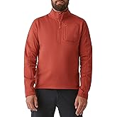 BASS Outdoor Mens Quarter Zip Button Pocket Pullover