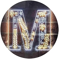 ADVPRO Letter M Initial Monogram Family Name Dual