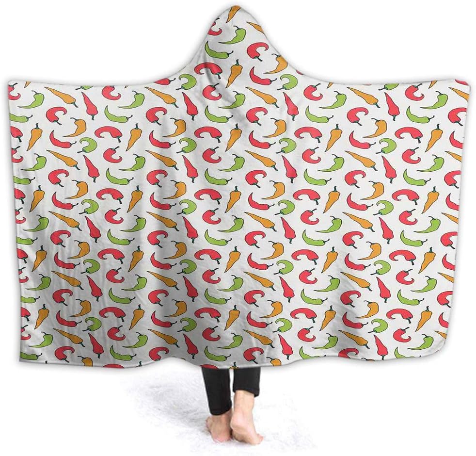 Wearable Hood Throw Blankets Wrap Cartoon Style Vegetable Children Blanket Gift W80