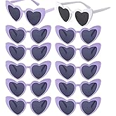 Bachelorette Party Favor Sunglasses 6 Pack,Retro Cat Eye Heart Sunglasses for Women,Bridesmaid Proposal Gifts