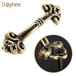 dophee 12Pcs Antique Brass Drawer Pulls, Small