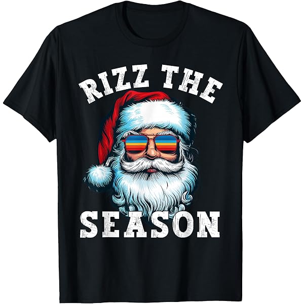 T-Shirt Natale KISS-MERRY KISSMAS – Nera, 100% Cotone, Taglie S-XXL – Liquid Blue