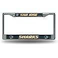 NHL Bling Chrome License Plate Frame with Glitter Accent